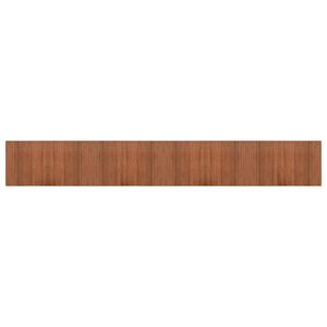 vidaXL Teppich Rechteckig Braun 60x400 cm Bambus