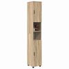 vidaXL Badezimmerschrank mit Speicher Sonoma-Eiche 30 x 35 x 192 cm