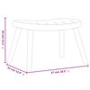 vidaXL Relaxsessel mit Hocker Braun Samt