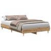 vidaXL Bettgestell ohne Matratze Artisan-Eiche 120x190cm Holzwerkstoff