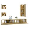 vidaXL 5-tlg. TV-Schrank-Set Sonoma-Eiche Holzwerkstoff