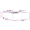 vidaXL Bettgestell Wei&szlig; 120x200 cm Holzwerkstoff