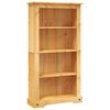 vidaXL B&uuml;cherschrank 4 F&auml;cher Mexiko-Stil Kiefernholz 80x29x150 cm