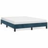 vidaXL Bettgestell ohne Matratze Dunkelblau 140x200 cm Samt