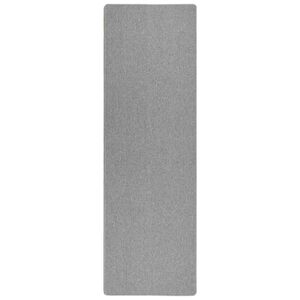 vidaXL Teppichl&auml;ufer Hellgrau 80 x 500 cm 100% Polypropylen