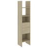 vidaXL B&uuml;cherregal Sonoma-Eiche 40x35x180 cm Holzwerkstoff