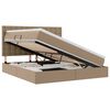 vidaXL Bett mit Stauraum und LED Cappuccino 180 x 200 cm Kunstleder