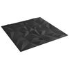 vidaXL Wandpaneele 24 Stk. Schwarz 50x50 cm XPS 6 m² Amethyst