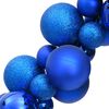 vidaXL Kugelgirlande Blau 175 cm Polystyrol