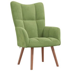 vidaXL Relaxsessel Hellgr&uuml;n Samt