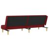 vidaXL Schlafsofa 2-Sitzer Weinrot Stoff
