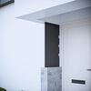 vidaXL Seitenwand f&uuml;r Vordach Schwarz 50x100 cm Hartglas
