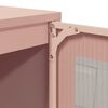 vidaXL Sideboard Rosa 100,5x39x107 cm Kaltgewalzter Stahl