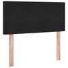 vidaXL Aufbewahrungsbett mit Matratze Schwarz 90 x 200 cm Samt
