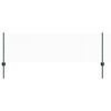 vidaXL Zaun mit Pfosten Gr&uuml;n 0,6 x 25 m Stahl und PVC