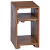 vidaXL Akzenttisch mit Regal 3 pcs Braun Massives Mahagoni Holz