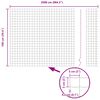 vidaXL Eurozaun Gr&uuml;n 1 x 25 m PVC-beschichtetes Eisen