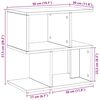vidaXL Nachttische 2 Stk. Artisan-Eiche 50x30x51,5 cm Holzwerkstoff