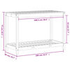 vidaXL Pflanztisch mit Ablage 108x50x75 cm Massivholz Douglasie