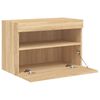 vidaXL TV-Wandschrank mit LED-Leuchten Sonoma-Eiche 60x30x40 cm