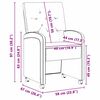 vidaXL Esszimmerst&uuml;hle mit Rollen 2 pcs Rosa 58 x 67 x 97 cm Samt