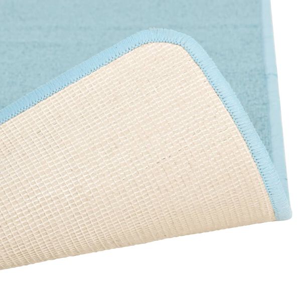 vidaXL Hochflor-Bettvorleger 3 Stk. T&uuml;rkisblau