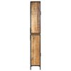 vidaXL Badschrank 40x27x180 cm Eisen und Massivholz Mango