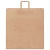 vidaXL Papiertragetaschen 50 Stk. mit Henkeln Braun 45x17x48 cm