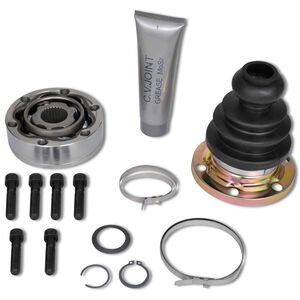 vidaXL Wellen Set Schwarz Metall