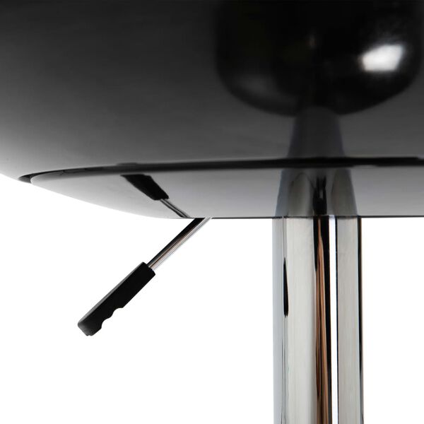 vidaXL Bartisch Schwarz &Oslash;60 cm ABS