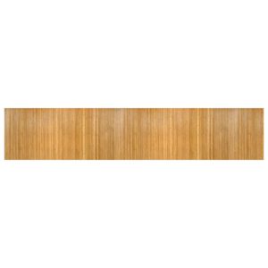 vidaXL Teppich Rechteckig Natur 100x500 cm Bambus