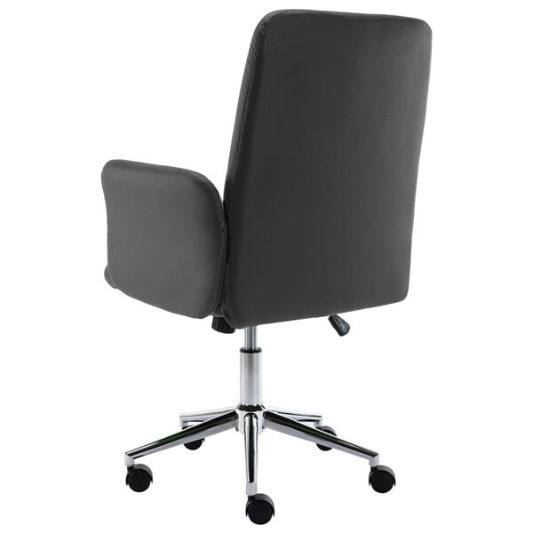vidaXL B&uuml;rostuhl Grau Kunstleder