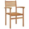 vidaXL Stuhl 4 pcs Braun 56 x 55 x 90,5 cm Massivholz Teak