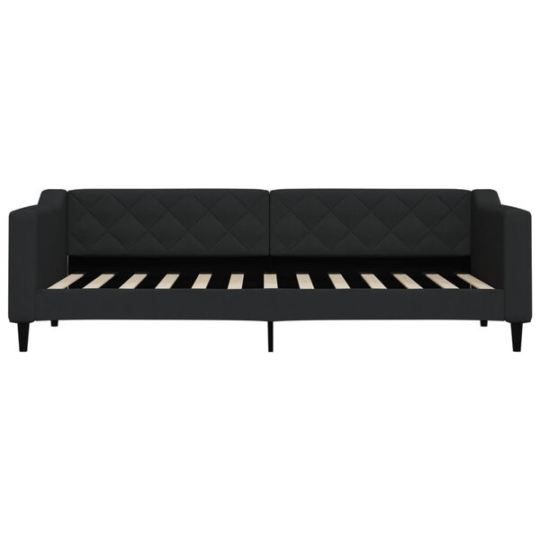 vidaXL Tagesbett Schwarz 80x200 cm Stoff
