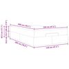 vidaXL Bettgestell mit Matratze mit Matratze 2 pcs Hellgrau Stoff