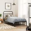 vidaXL Kopfteil Metall Schwarz 80 cm