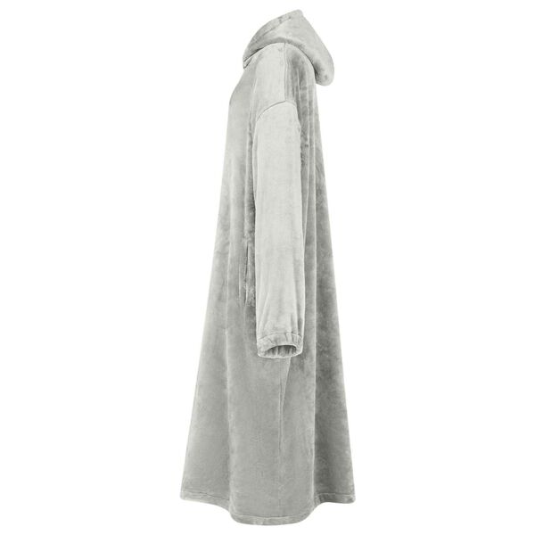 vidaXL Decken-Hoodie Grau M Flanell