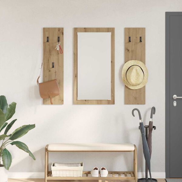 vidaXL Wandmontierter nachttisch Artisan-Eiche 96 x 1,5 x 90 cm