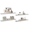 vidaXL Schweberegale 4 Stk. Betongrau 120x23,5x3,8 cm MDF