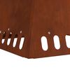 vidaXL Feuerstelle Braun 60 x 60 x 50 cm Wetterfeststahl
