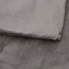 vidaXL Gewichtsdecke mit Bezug Grau 150x200 cm 7 kg Stoff