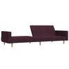 vidaXL Schlafsofa 2-Sitzer Lila Stoff