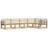 vidaXL Outdoor-Sofagarnitur 5 pcs Wei&szlig; 327 x 168,5 x 73 cm