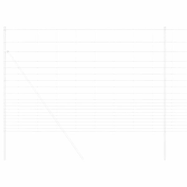 vidaXL Wildzaun Feuerverzinkt 1000 x 150 x 0,18 cm Eisen