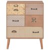 vidaXL Sideboard mit 5 Schubladen Braun 60x30x78 cm MDF