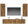 vidaXL 4-tlg. TV-Schrank-Set R&auml;uchereiche Holzwerkstoff