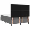 vidaXL Boxspringbett Hellgrau und Wei&szlig; 140 x 200 cm Cordstoff