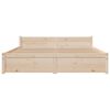 vidaXL Massivholzbett ohne Matratze 160x200 cm