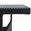 vidaXL Gartenm&ouml;bel-Sets Schwarz Poly-Rattan