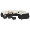 vidaXL Gartensofa-set 13 stk. Schwarz Poly-Rattan